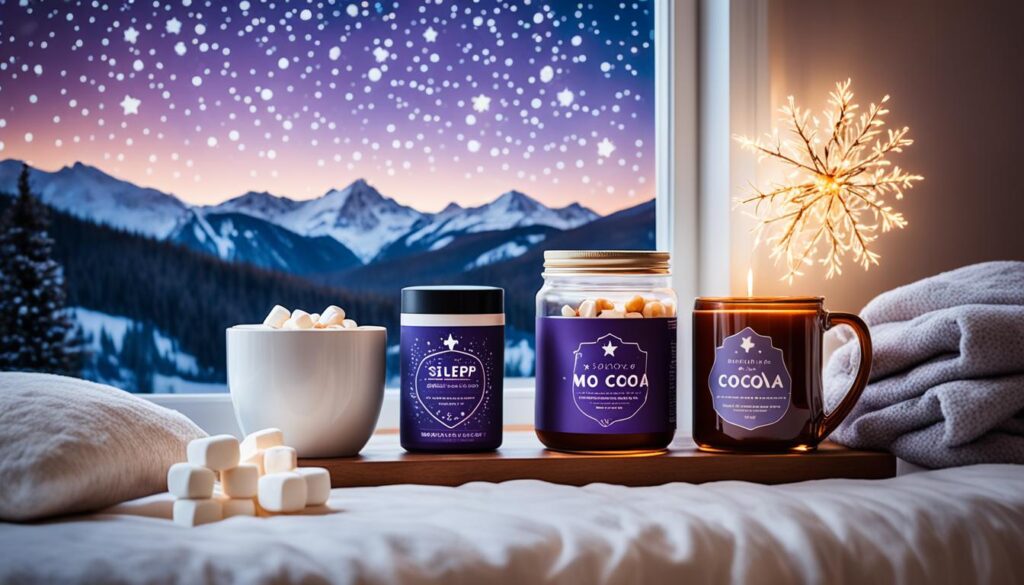 Cocoa-based sleep aid drinks