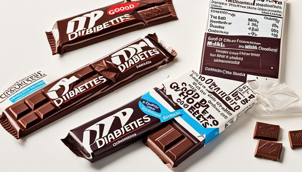 dark chocolate vs milk chocolate for diabetes