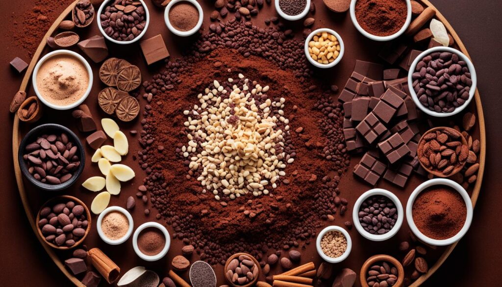 different types of cocoa products